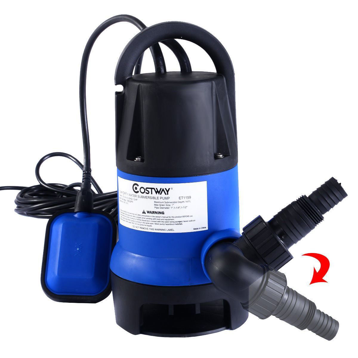 Affordable Variety / 1/2HP Submersible Dirty Clean Water Pump Flooding Swimming Pool