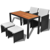 Picture of Outdoor Dining Set Acacia Wood - Black