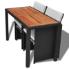 Picture of Outdoor Dining Set Acacia Wood - Black