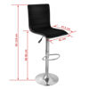 Picture of Kitchen Bar Stools - 2 pc Black