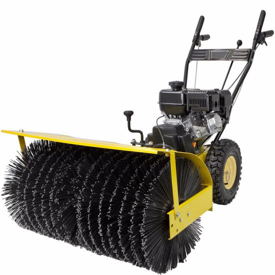 Affordable Variety / 31" Industrial Power Brush Broom Walk Behind Snow Sweeper Gas Engine 7hp