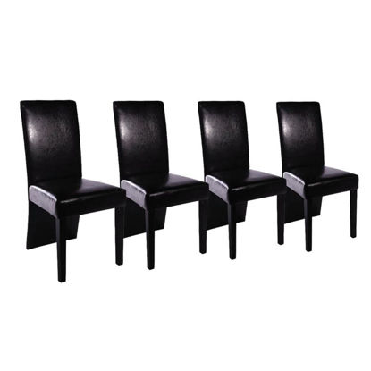 Picture of 4 x dining room chair black
