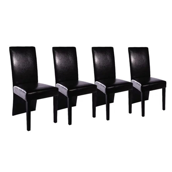 Affordable Variety / 4 x dining room chair black