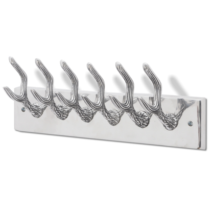 Picture of Aluminum Wardrobe Hook Coat Rack Hat/Tie Hanger Silver