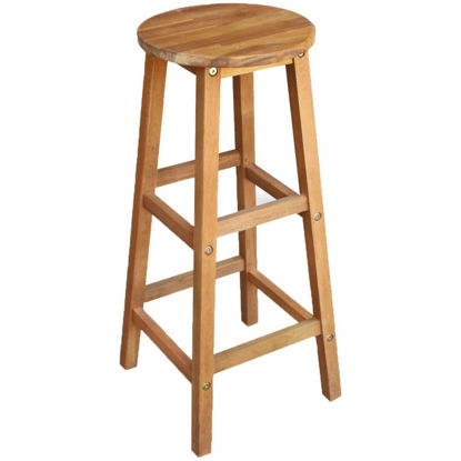 Picture of Bar Chairs 2 pcs Solid Acacia Wood