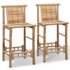 Picture of Bar Stools 2 pcs Bamboo