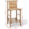 Picture of Bar Stools 2 pcs Bamboo
