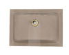 Picture of Bathroom Glass Undermount Sink Rectangular - Brown Frosted
