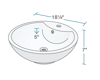 Picture of Bathroom Porcelain Vessel Sink