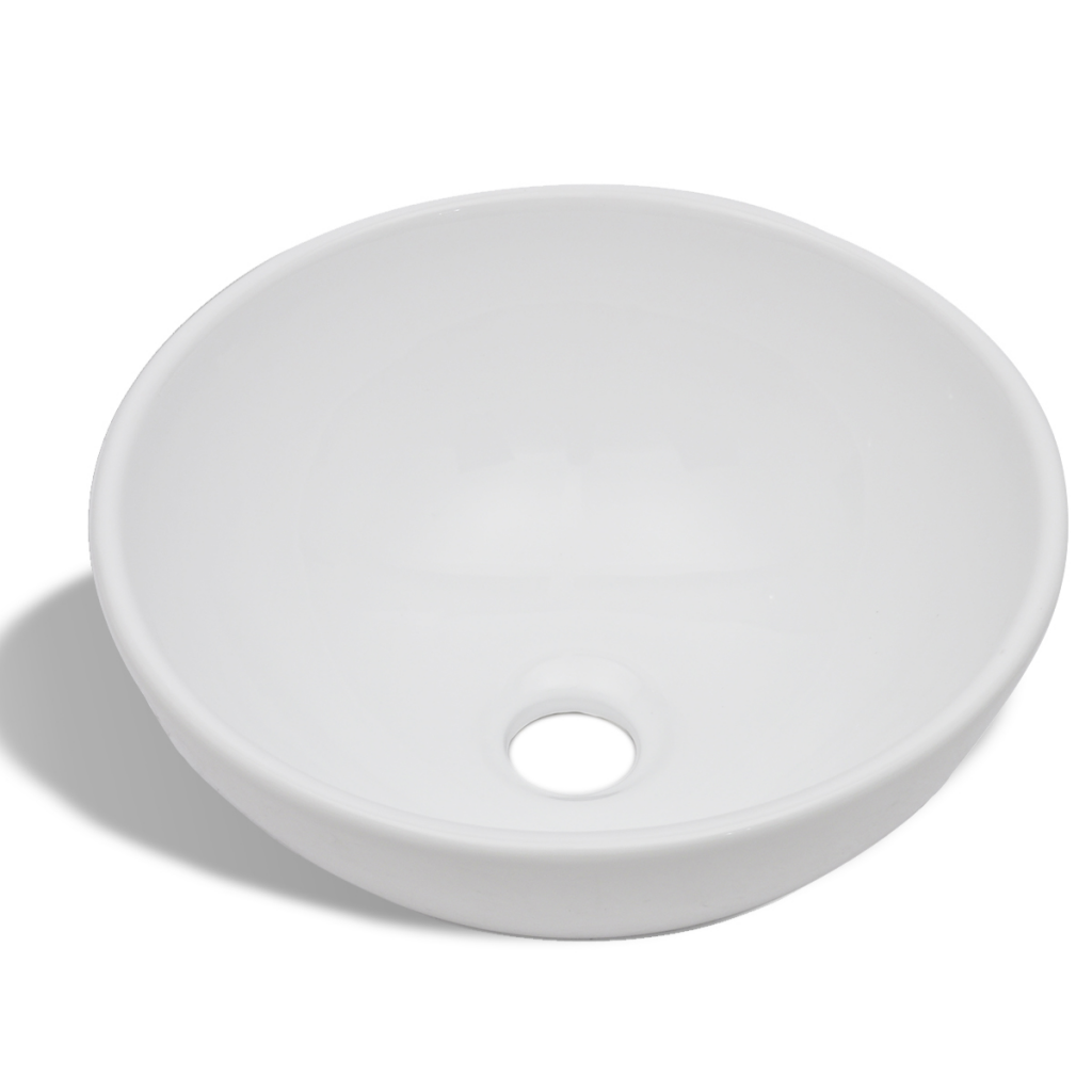 Affordable Variety / Bathroom Sink Basin Ceramic Round White