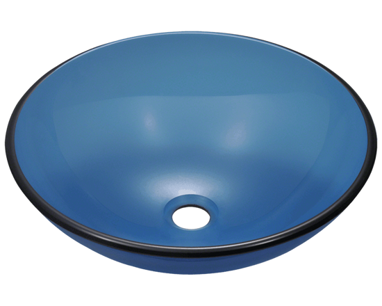 Picture of Bathroom Sink Bow-Shaped Vessel - Colored Glass