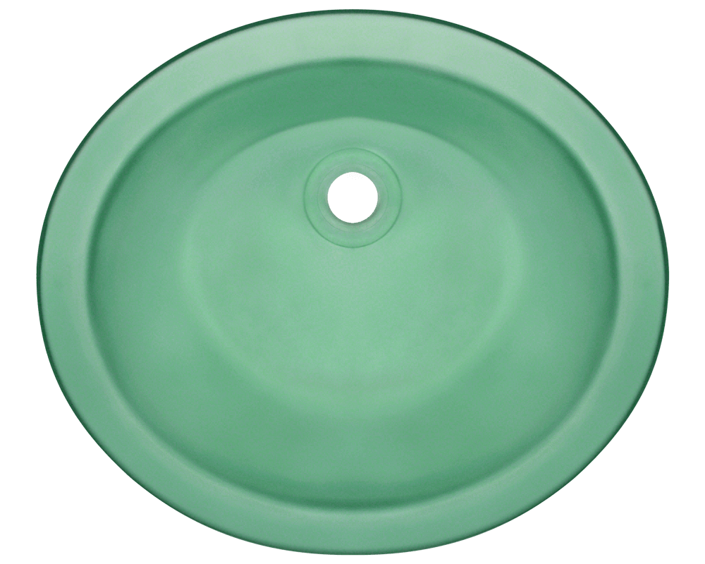 Affordable Variety / Bathroom Sink Undermount Glass Green Frosted