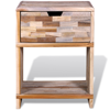 Picture of Bedroom Bedside Cabinet with Drawer - Reclaimed Teak