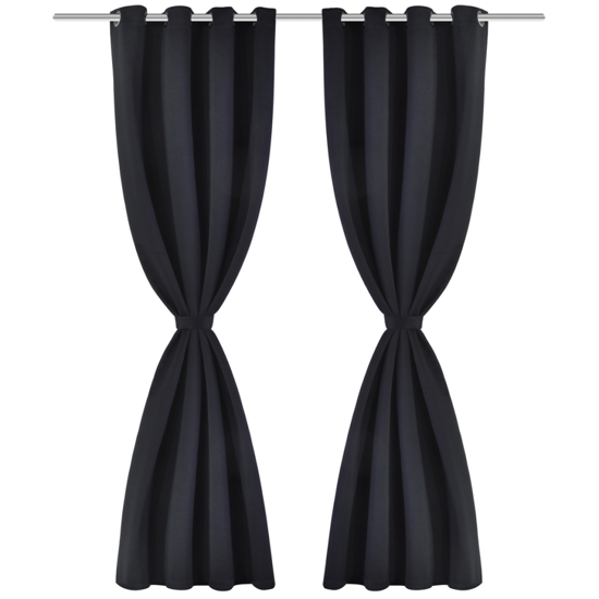 Affordable Variety / Blackout Curtains with Metal Rings 53" x 96" - 2