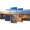 Picture of Canvas Wall Print Set Sand Beach 39" x 20"