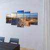 Picture of Canvas Wall Print Set Sand Beach 79" x 39"