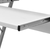 Picture of Computer Desk Pull Out Tray White Furniture Office Student Table