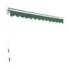 Picture of Copy of 10' x 8' Patio Manual Retractable Sun Shade Awning - Green