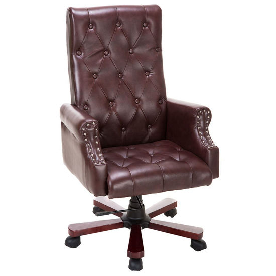 Picture of Desk Office Chair Modern High Deluxe PU Leather Accent Chair