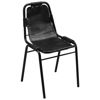 Picture of Dining Chairs 2 pcs Black 19.3"x20.5"x34.6" Real Leather