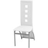 Picture of Dining Chairs 6 pcs Artificial Leather White