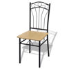 Picture of Dining Chairs 6 pcs Light Brown