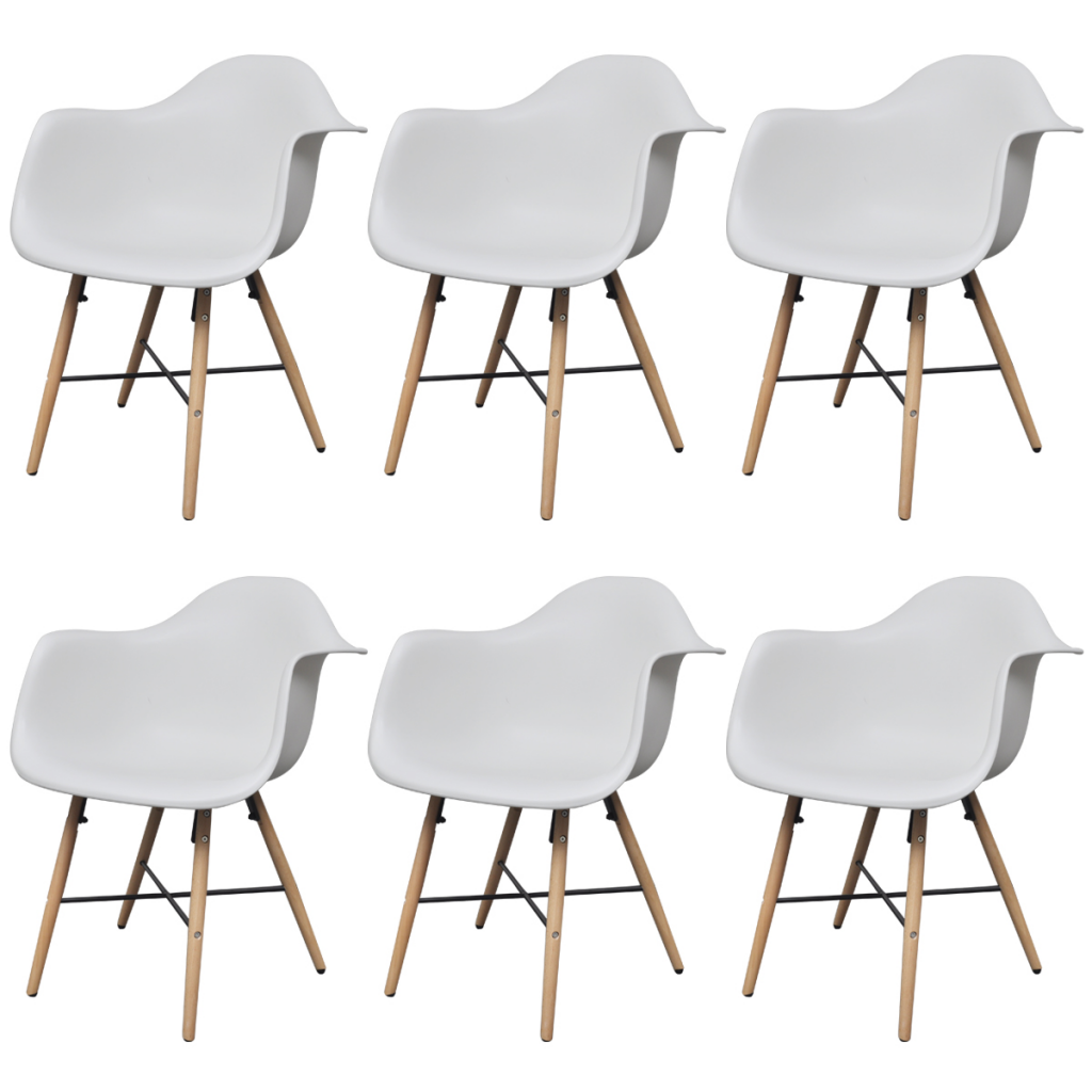 Affordable Variety / Dining Chairs with Armrests and Beech Wood Legs