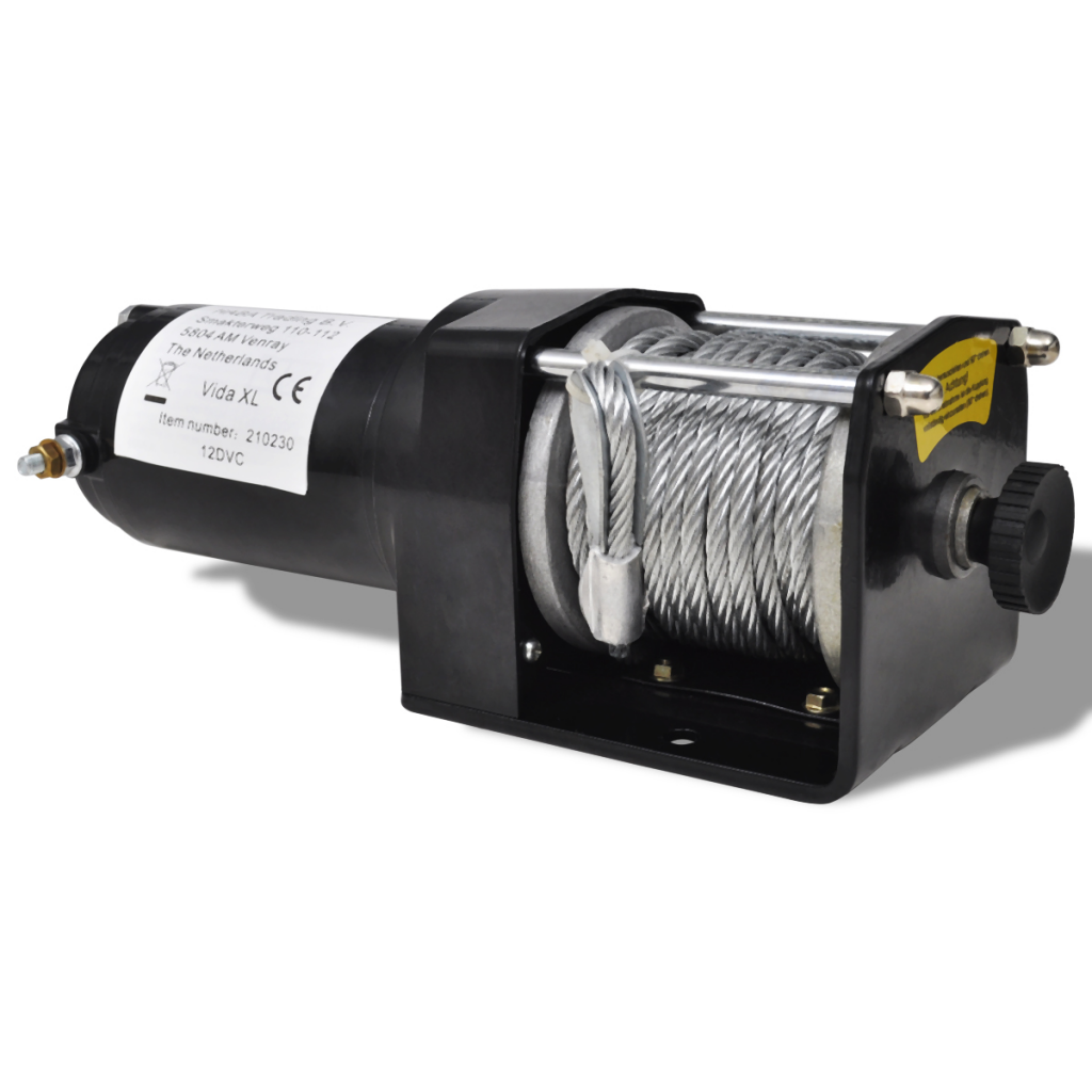 Affordable Variety / Electric Winch 3000 lb with Plate Roller Fairlead