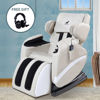 Picture of Electronic Full Body Shiatsu Massage Chair Recliner with Heat Stretched and Foot Rest Zero Gravity - White