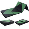 Picture of Folding Tumbling Gymnastics Mat Green / Black - 4' x 10' x 2"