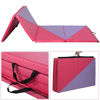 Picture of Folding Tumbling Gymnastics Mat Pink/Purple - 4' x 10' x 2"