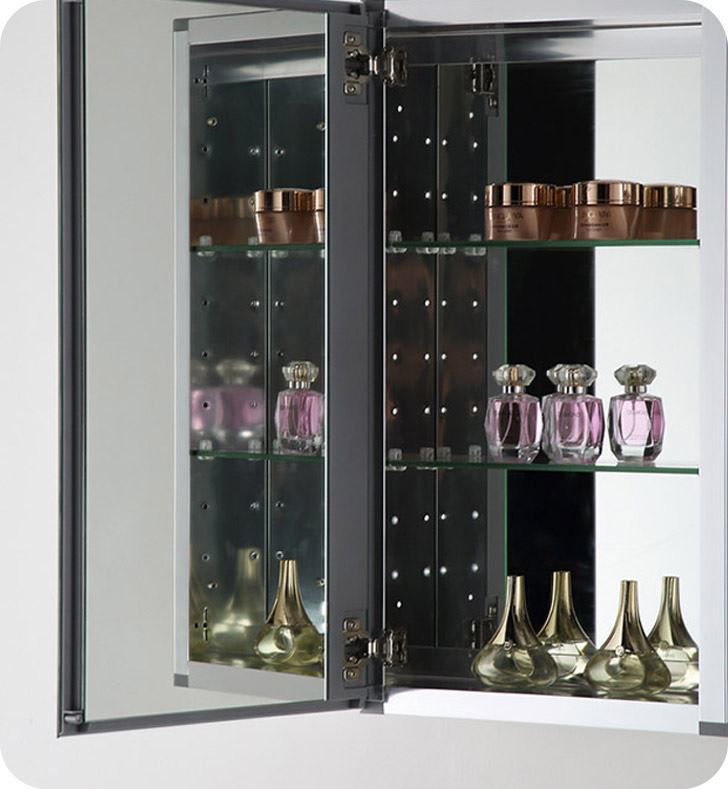 Affordable Variety / Fresca 52" Tall Bathroom Medicine with Mirrors