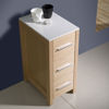 Picture of Fresca Torino 12" Light Oak Bathroom Linen Side Cabinet