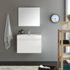 Picture of Fresca Mezzo 30" White Wall Hung Modern Bathroom Vanity with Medicine Cabinet