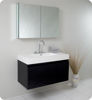 Picture of Fresca Mezzo Modern Bathroom Vanity with Medicine Cabinet in Black