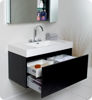 Picture of Fresca Mezzo Modern Bathroom Vanity with Medicine Cabinet in Black