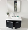 Picture of Fresca Vista Black Modern Bathroom Vanity w/ Medicine Cabinet