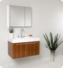 Picture of Fresca Vista Teak Modern Bathroom Vanity w/ Medicine Cabinet
