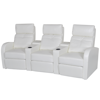 Picture of Home Cinema Recliner Reclining Sofa 3-seat - White