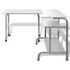 Picture of Home Office Adjustable Computer Desk Workstation - White