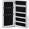 Picture of Jewelry Wall Cabinet with Mirror - White