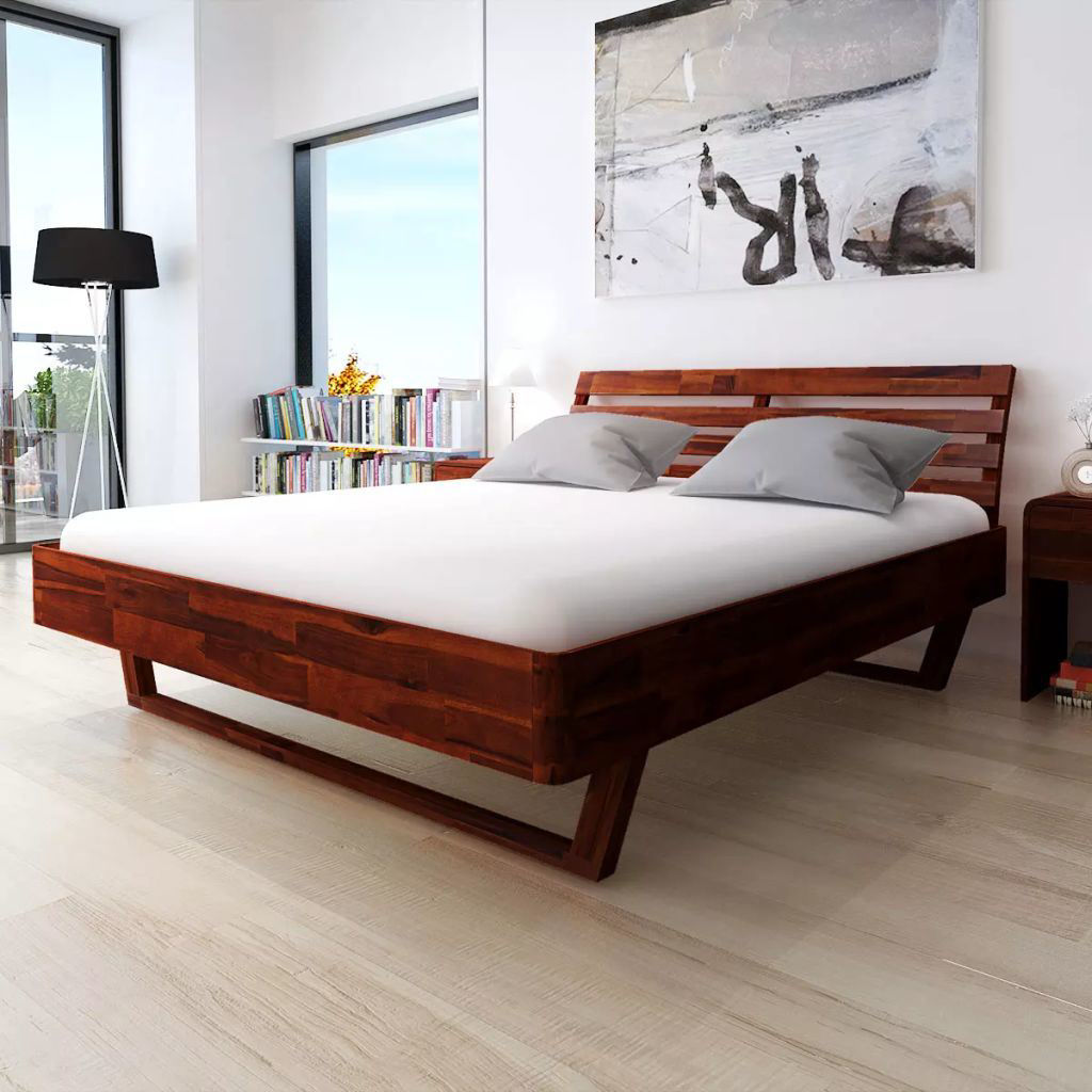 Affordable Variety / King Size Bed Frame Solid Acacia Wood