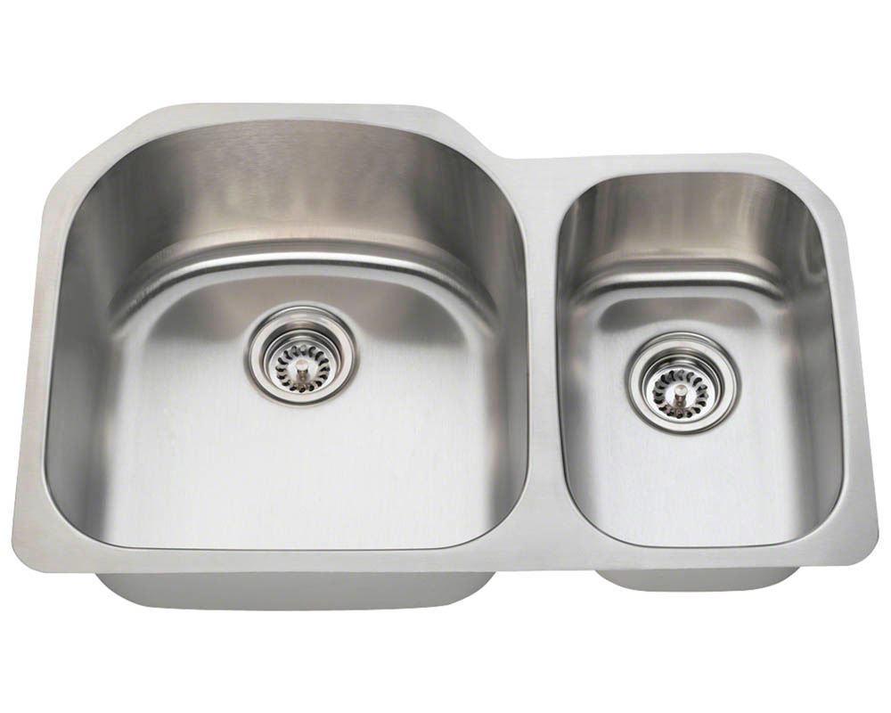 Affordable Variety Kitchen Offset Double Bowl Undermount Sink