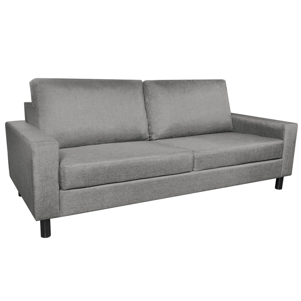 Affordable Variety / Living Room 3-Seater Sofa Couch - Light Gray