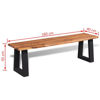 Picture of Living Room Bench Solid Acacia Wood - 63"