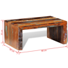 Picture of Living Room Coffee Table Antique-style - Reclaimed Wood