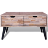 Picture of Living Room Coffee Table with Drawers - 28" Reclaimed Teak