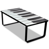 Picture of Living Room Piano Printing Glass Coffee Table