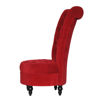 Picture of Living Room Velvet Chair - Red