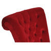 Picture of Living Room Velvet Chair - Red